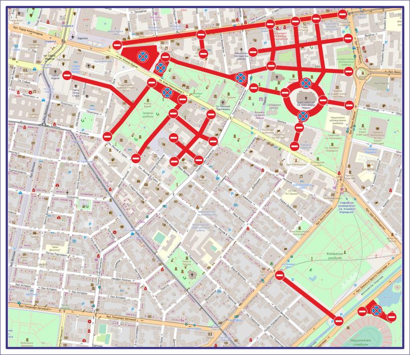 Движението в централната градска част и паркирането ще бъдат силно