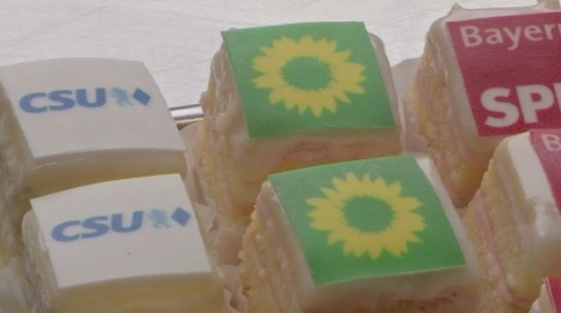  Предизборните трендове в Бавария си личат даже от таблите с кексчета 