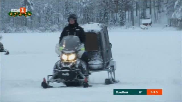 В Лапландия вече правят разходки с изцяло електрически снегомобили Зимно