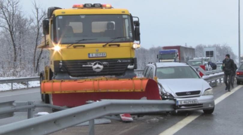 Катастрофата е станала в района на Димитровград Снегоринът е избутал