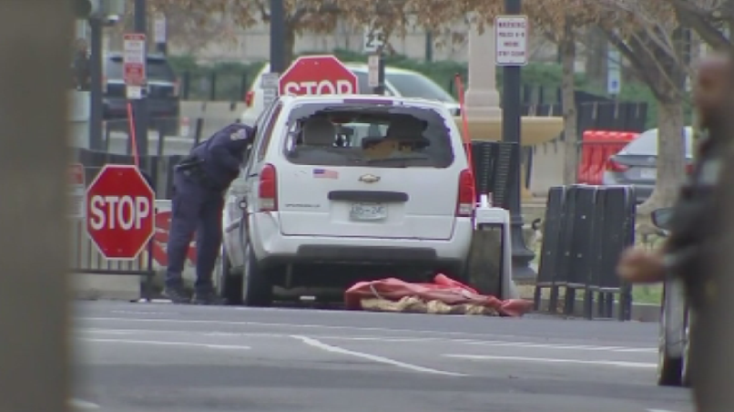 35 годишна жена удари автомобил в бариерата на Белия дом