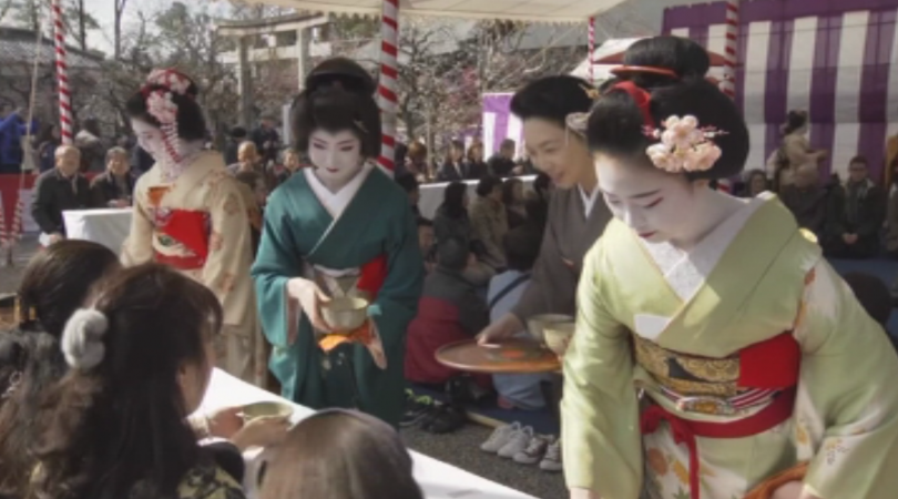 Годишният фестивал на сливата в старата столица на Япония