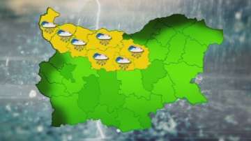 Жълт код за гръмотевични бури и опасност от градушки