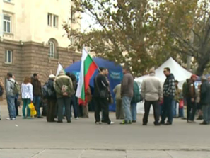контрапротестът пълната окупация ректората
