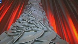 Дизайнерски коледни дръвчета в Румъния