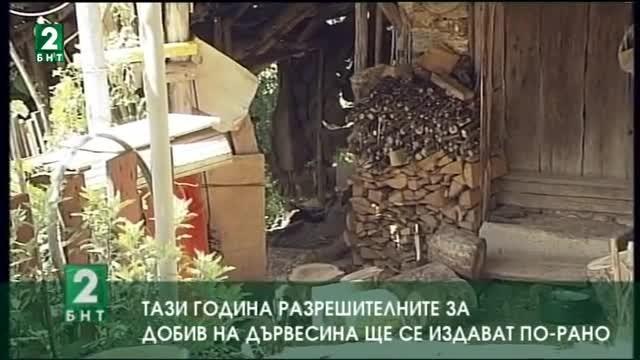 Тази година разрешителните за добив на дърва за огрев ще се издават по-рано
