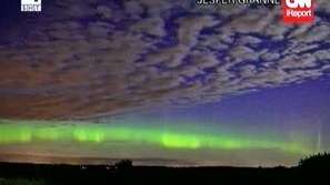 Северно сияние над Дания