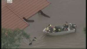 Центърът на Брисбейн под вода