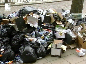 поглед софийските улици заринати боклук