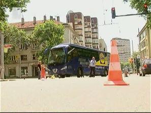 автобус блъсна пешеходка плевен