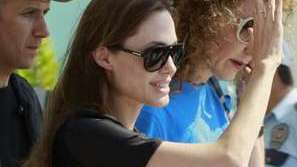 Анджелина Джоли и Антонио Гутериш на остров Лампедуза