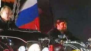 Путин откри кампанията си на Харли Дейвидсън