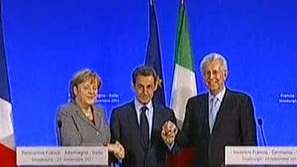 Меркел, Саркози и Монти обсъдиха проблемите в Еврозоната