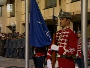 Церемония по издигане на националния флаг по повод 5 години от приемането на България в НАТО