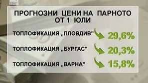 Очаква се поевтиняване на цените на парното