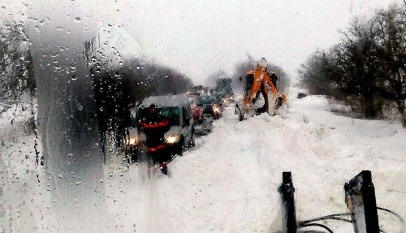 Снежната блокада в Бургас