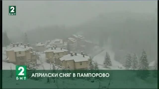 Априлски сняг в Пампорово
