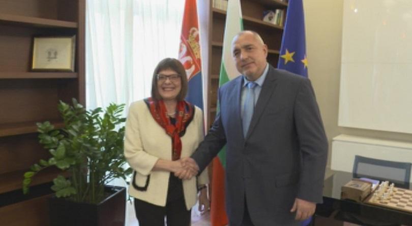 Премиерът Борисов разговаря с председателя на сръбския парламент