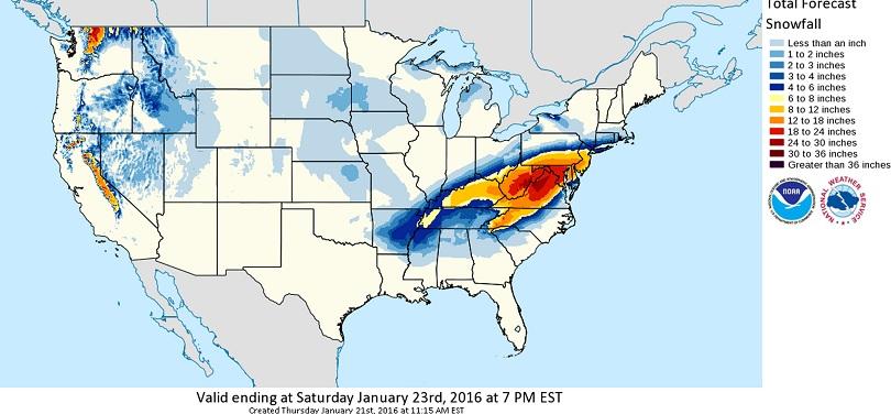 Зимна буря в САЩ