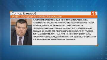  Прокуратурата за сигнал за купуване на гласове: липсват конкретни твърдения
