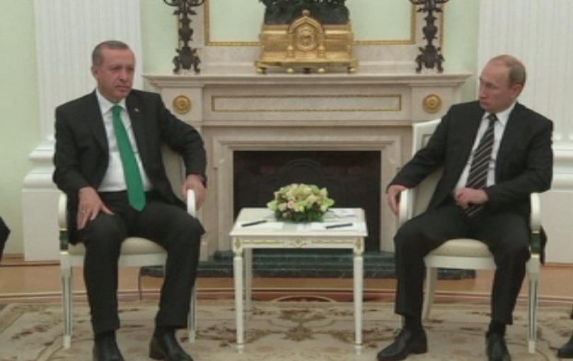 Първа среща на Ердоган и Путин след кризата заради сваления руски бомбардировач