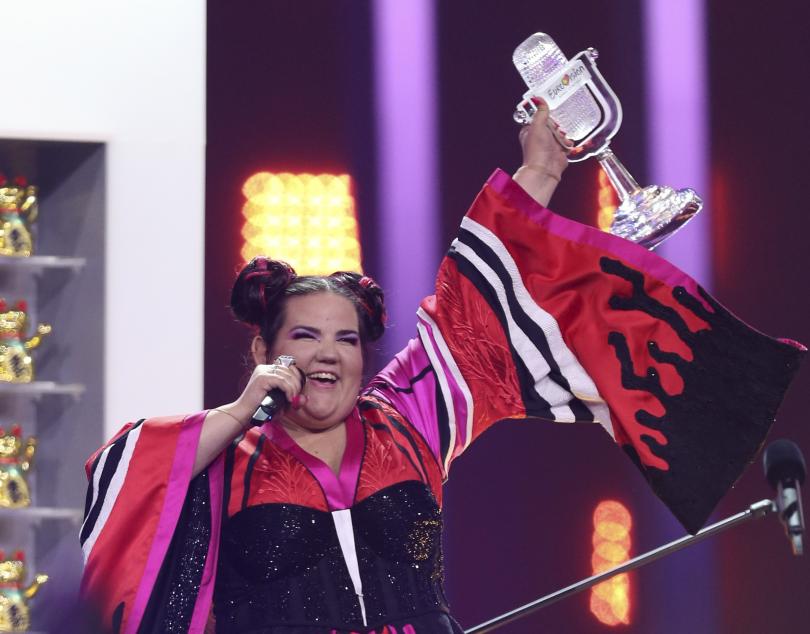 Победителката в Евровизия бе приветствана като най-добрия посланик на Израел