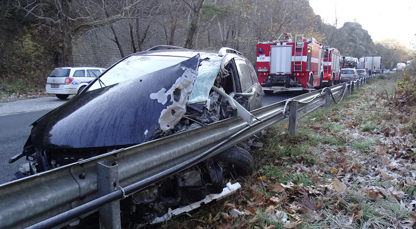 Тежка катастрофа в Кресненското дефиле Инцидентът е станал малко преди