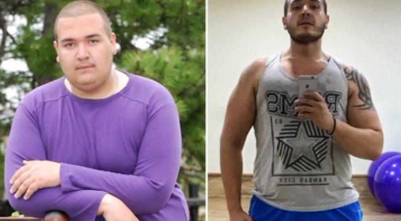 Млад мъж свали над 70 кг от теглото си за три години