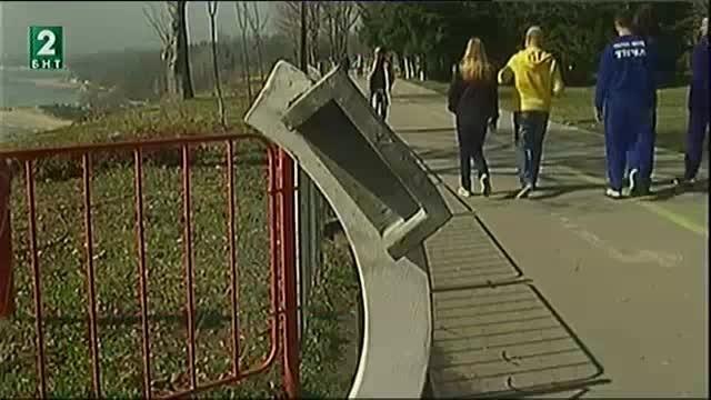 Ремонтират Алеята на спортната слава във Варна