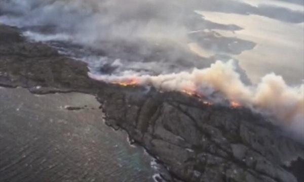 Oгромен пожар в Норвегия