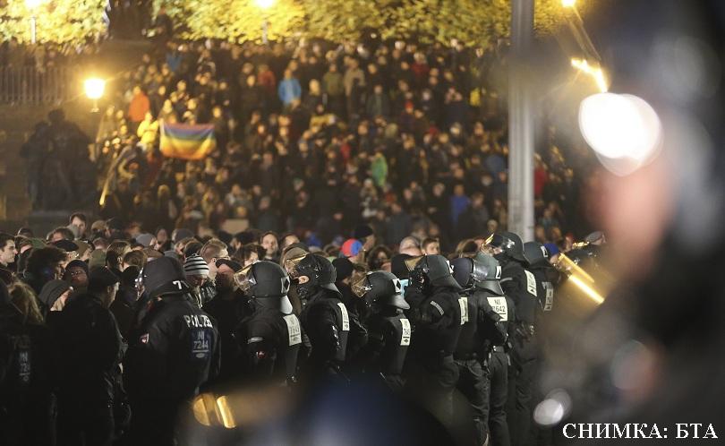 Протестът на ПЕГИДА в Дрезен завърши със сблъсъци (ОБЗОР)