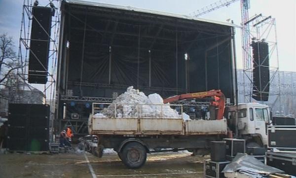 Подготовка за новогодишния концерт на БНТ