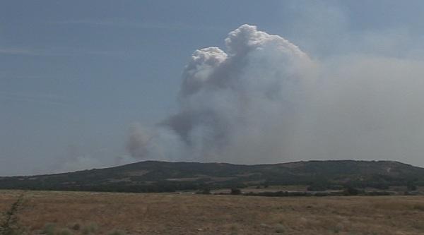 Пожарът край Лесово се разраства