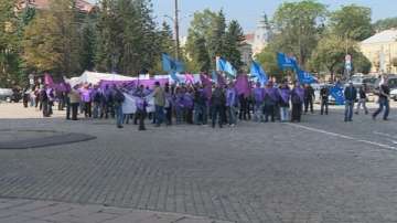 Служители на Напоителни системи на протест в София (ОБЗОР)