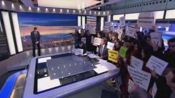 Протест в новинарска емисия