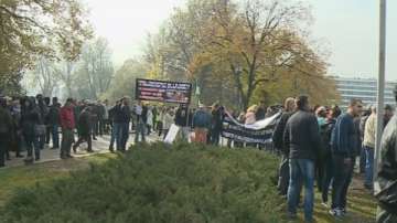 Нерегламентиран протест на Атака (ОБЗОР)