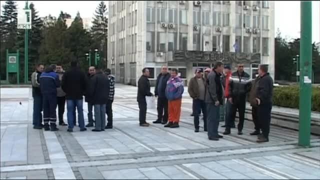 Работници във Видин излязоха на протест