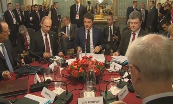 Позитивни, но тежки разговори между Путин и Порошенко в Милано