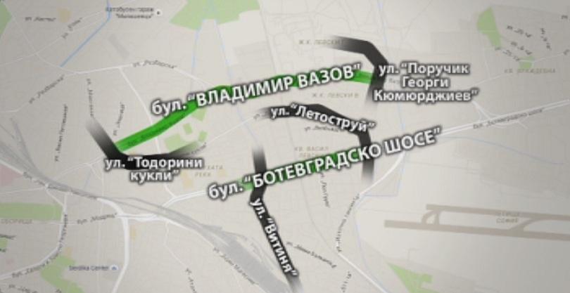 Пускат движението по бул. Ботевградско шосе и бул. Владимир Вазов