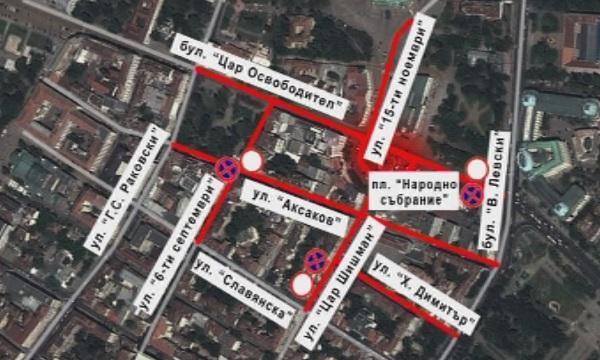 Промени в движението в София за честванията за 3 март