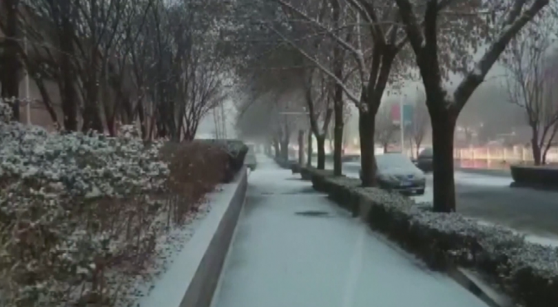 Пекин побеля от сняг Снежни бури и ниски температури засегнаха китайската