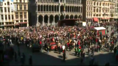 Българско хоро в центъра на Брюксел