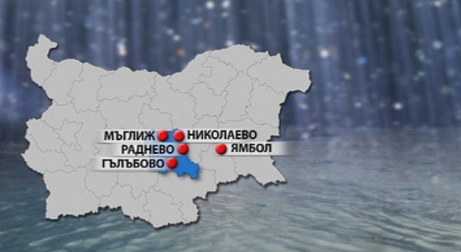 Нивото на Тунджа край Ямбол спада
