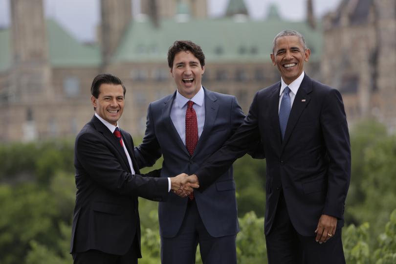 Президентите на САЩ, Канада и Мексико се срещнаха в Отава