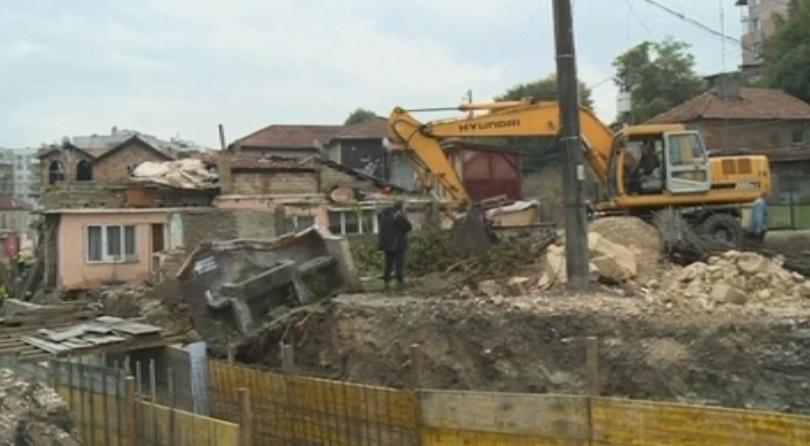 Свлачище във варненския кв. Аспарухово след обилните валежи