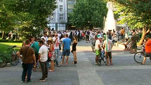 Протест срещу правителството в Пловдив