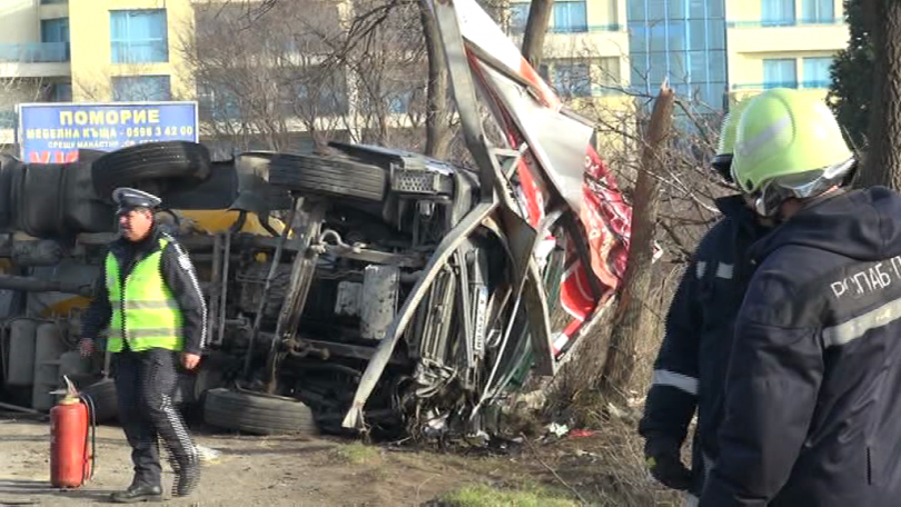 Тежка катастрофа край Поморие