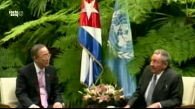 Бан Ки-мун се срещна с Фидел Кастро