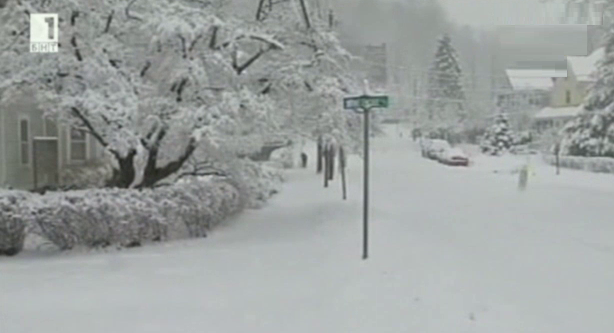 Снежни бури в средната част на САЩ