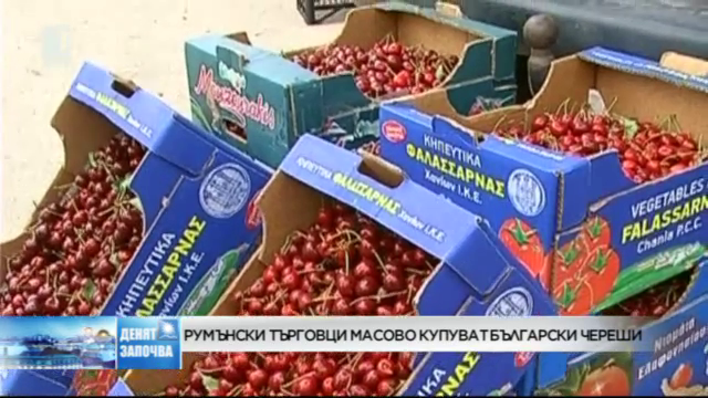 Румънски търговци масово купуват български череши